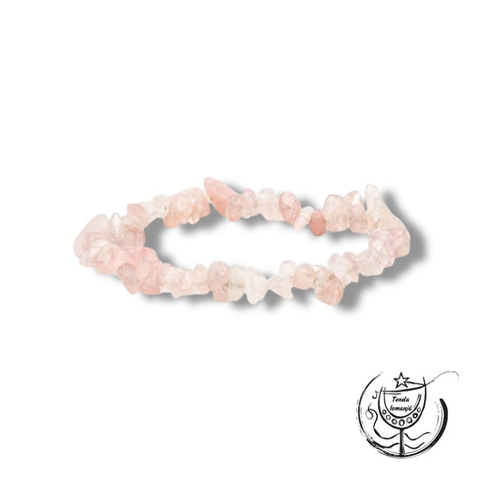 Pulseira Chips - Quartzo Rosa