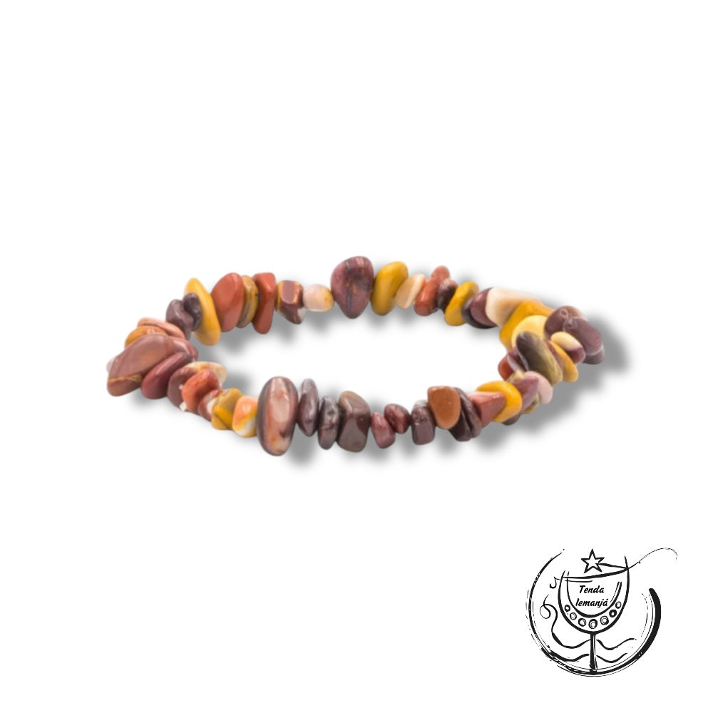 Pulseira Chips - Jaspe Mookaite