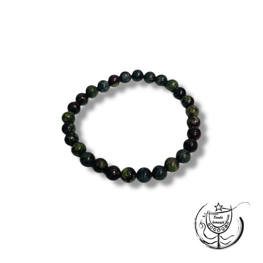 Pulseira - JASPE SANGUE DE DRAGÃO - 6mm