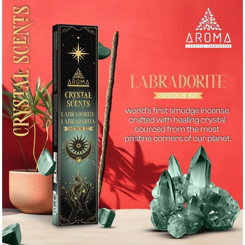 AROMA - Incenso Labradorita de Cristal