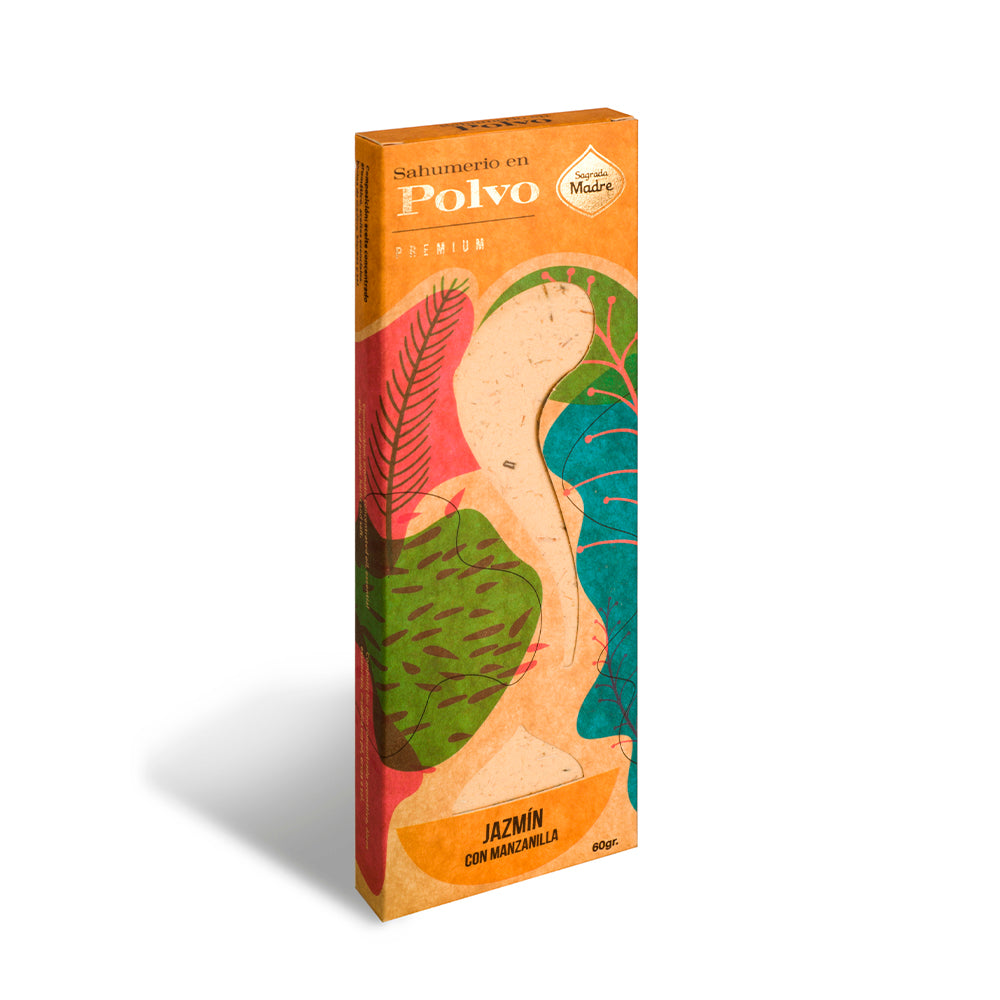 Incenso em Pó Premium Sagrada Madre - Jasmim e Camomila
