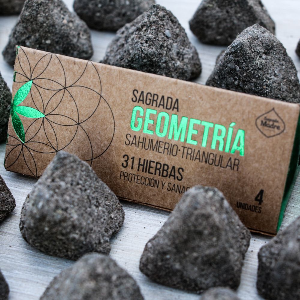 Incenso Triangular Geometria Sagrada Madre - 31 Ervas