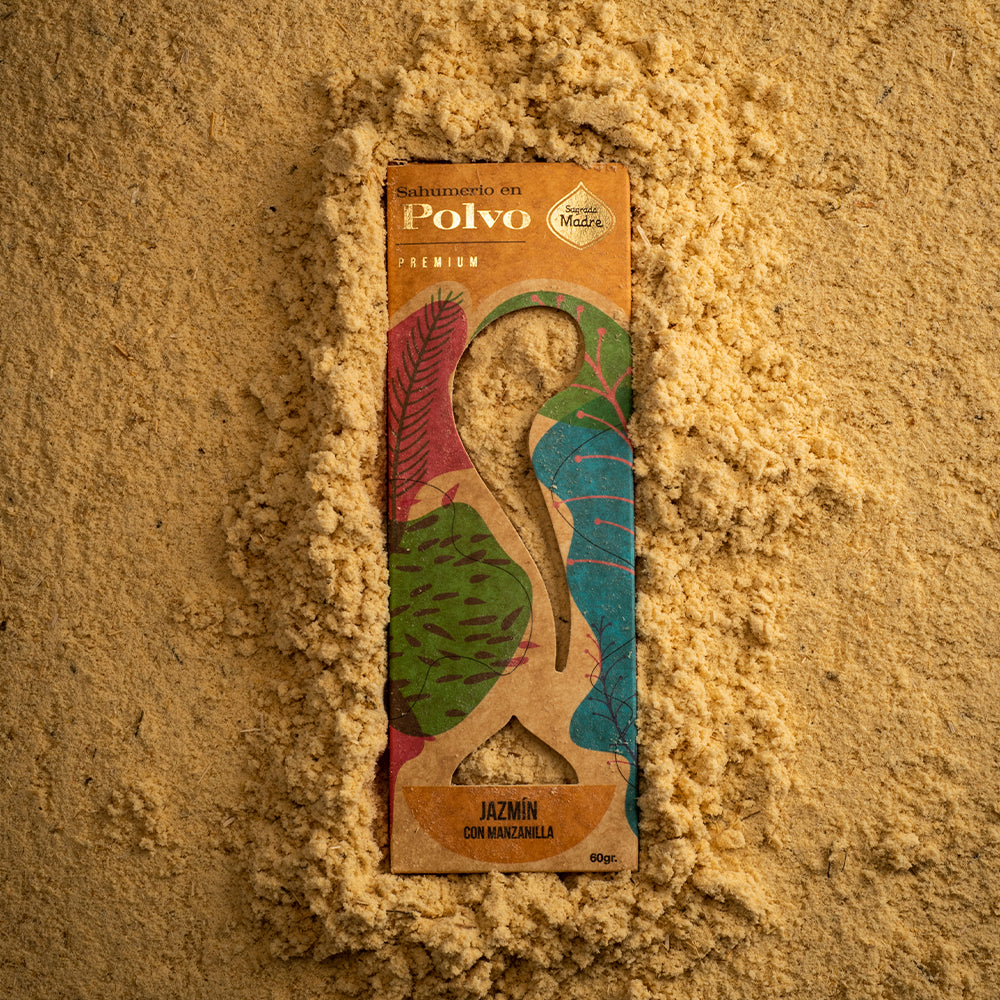 Incenso em Pó Premium Sagrada Madre - Jasmim e Camomila