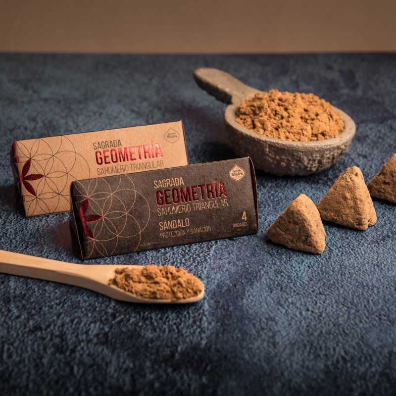 Triangular Geometria Sagrada Madre - Sândalo